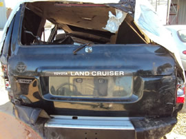 1993 TOYOTA LANDCRUISER (ROLL OVER) COLOR-BLACK STK#T10307