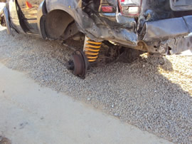 1993 TOYOTA LANDCRUISER (ROLL OVER) COLOR-BLACK STK#T10307
