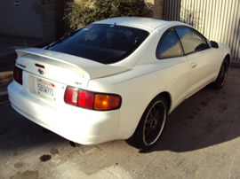 1995 TOYOTA CELICA, 2.2L ENGINE, AUTOMATIC TRANSMISSION, COLOR WHITE, STK#Z10115