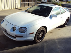 1995 TOYOTA CELICA, 2.2L ENGINE, AUTOMATIC TRANSMISSION, COLOR WHITE, STK#Z10115