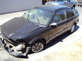 1997 TOYOTA TERCEL, 4CYL ENGINE, 3SP AUTOMATIC TRANSMISSION, COLOR BLACK, STK#Z10117