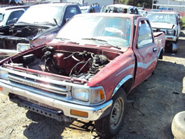 1990 TOYOTA TRUCK COLOR RED, STK# T10314