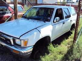1991 TOYOTA 4 RUNNER COLOR WHITE, STK#T10315