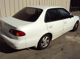 1998 TOYOTA COROLLA, 5 SPEED TRANSMISSION, 4CYL ENGINE, COLOR WHITE, STK#Z10128