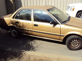 1990 TOYOTA COROLLA 4CYL, AUTOMATIC TRANSMISSION, COLOR GOLD, STK # Z10131