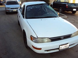 1993 TOYOTA COROLLA 4CYL, 3 SPEED AUTOMATIC TRANSMISSION, STK# T10139