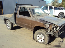 1989 TOYOTA FLAT BED 4X4 , V6, MANUAL TRANSMISSION, STK# T11325
