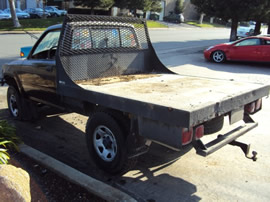 1989 TOYOTA FLAT BED 4X4 , V6, MANUAL TRANSMISSION, STK# T11325