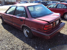 1992 TOYOTA COROLLA COLOR-BURGANDY STK# Z11166