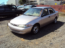 1999 TOYOTA COROLLA 4CYL 1.8L ENGINE, AUTOMATIC TRANSMISSION COLOR-SILVER  STK# Z11167 