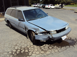 1989 TOYOTA CAMRY STATION WAGON, 2.0L ENGINE, AUTOMATIC TRANSMISSION, COLOR BLUE, STK # Z11169