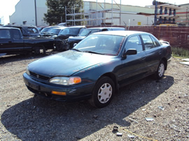1996 TOYOTA CAMRY, 2.2L ENGINE, AUTOMATIC TRANSMISSION, COLOR GREEN, STK # Z11168