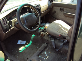 2000 TOYOTA TACOMA 2WD, 2.4L ENGINE, MANUAL TRANSMISSION, COLOR GREEN, STK # T11334