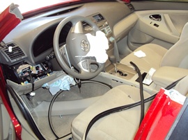 2007 TOYOTA CAMRY LE, 2.4 L ENGINE, AUTOMATIC TRANSMISSION, COLOR-RED, STK # Z11170