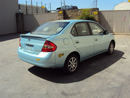 2003 TOYOTA PRIUS 4 DOOR SEDAN, 1.5L ,COLOR GREEN , STK # Z11172
