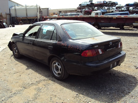 2000 TOYOTA COROLLA 1.8L ENGINE,AUTOMATIC TRANSMISSION, COLOR BLACK, STK # Z11173
