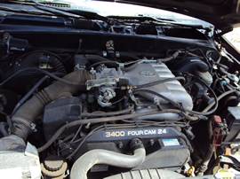 2001 TOYOTA TACOMA 4 DOOR 3.4L AT 2WD COLOR BLACK STK# T11336