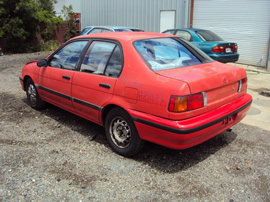 1994 Toyota Tercel DX model 4 door ,1.5L Engine, Automatic 3spd,Color Red, STK# Z11177