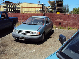 1994 TOYOTA TERCEL STNDRD MODEL ,2 DOOR 1.5L ENGINE, MANUAL TRANSMISSON 4 SPEED, COLOR GREEN, STK #Z11178