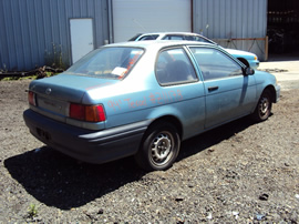 1994 TOYOTA TERCEL STNDRD MODEL ,2 DOOR 1.5L ENGINE, MANUAL TRANSMISSON 4 SPEED, COLOR GREEN, STK #Z11178