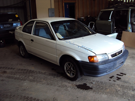 1996 TOYOTA TERCEL ,1.5L ENGINE, MANUAL 4 SPEED ,COLOR WHITE, STK # Z11182