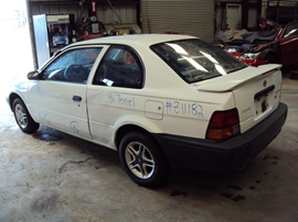 1996 TOYOTA TERCEL ,1.5L ENGINE, MANUAL 4 SPEED ,COLOR WHITE, STK # Z11182