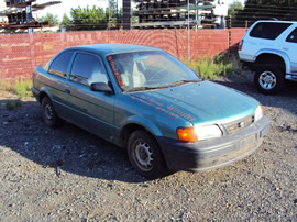 1996 TOYOTA TERCEL 2 DOOR, 1.5L, AT,COLOR GREEN, STK# Z11189