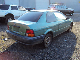 1996 TOYOTA TERCEL 2 DOOR, 1.5L, AT,COLOR GREEN, STK# Z11189