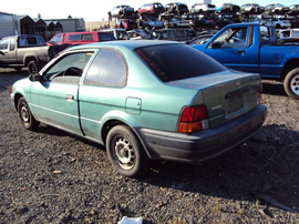 1996 TOYOTA TERCEL 2 DOOR, 1.5L, AT,COLOR GREEN, STK# Z11189