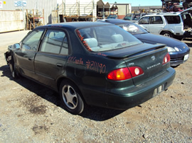 2001 TOYOTA COROLLA, 1.8L ENGINE, AUTOMATIC TRANSMISSION, COLOR GREEN, STK# Z11190