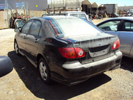 2003 TOYOTA COROLLA S MODEL, COLOR BLACK, STK # Z11198