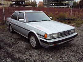 1987 TOYOTA CRESSIDA 4 DOOR SEDAN,2.8L AT FWD COLOR SILVER STK # Z11204