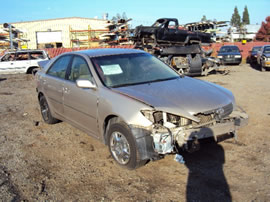 2003 TOYOTA CAMRY LE MODEL 4DR,2.4L AT FWD COLOR GOLD STK # Z11206