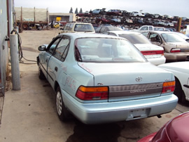 1994 TOYOTA COROLLA 4 DOOR SEDAN 1.8L AT COLOR GREEN STK # Z11207