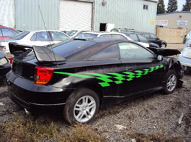 2002 TOYOTA CELICA GT MODEL 1.8L  MT COLOR BLACK STK # Z11209