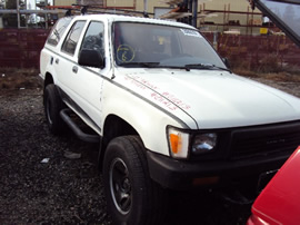 1990 TOYOTA 4RUNNER 2.4L AT 2WD FUEL INJECTION COLOR WHITE STK # Z11213