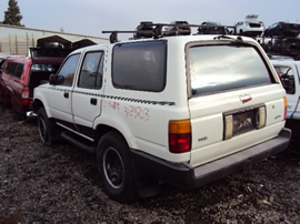 1990 TOYOTA 4RUNNER 2.4L AT 2WD FUEL INJECTION COLOR WHITE STK # Z11213