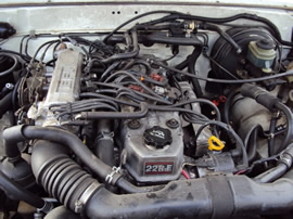 1990 TOYOTA 4RUNNER 2.4L AT 2WD FUEL INJECTION COLOR WHITE STK # Z11213