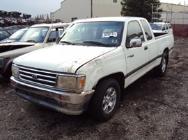 1995 TOYOTA T100 3.4L AT 2WD XTRA CAB COLOR WHITE STK # Z11214