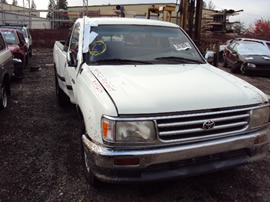 1995 TOYOTA T100 3.4L AT 2WD XTRA CAB COLOR WHITE STK # Z11214