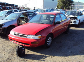 1995 TOYOTA COROLLA 4 DOOR SEDAN STANDARD MODEL 1.6L AT 3SPEED FWD COLOR RED STK Z11217