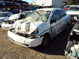 2000 TOYOTA ECHO 2DR STD MODEL 1.5L MT FWD COLOR WHITE STK Z12218