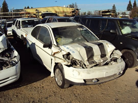 2000 TOYOTA ECHO 2DR STD MODEL 1.5L MT FWD COLOR WHITE STK Z12218