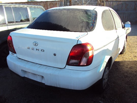 2000 TOYOTA ECHO 2DR STD MODEL 1.5L MT FWD COLOR WHITE STK Z12218