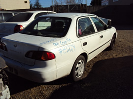 1999 TOYOTA COROLLA CE MODEL 1.8L AT FWD COLOR WHITE STK Z12224