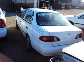 1999 TOYOTA COROLLA CE MODEL 1.8L AT FWD COLOR WHITE STK Z12224