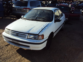 1992 TOYOTA TERCEL 2 DOOR DX MODEL 1.5L AT 3SPD FWD COLOR WHITE STK Z12225