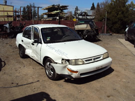 1997 TOYOTA COROLLA CE MODEL 4 DOOR SEDAN 1.8L MT FWD COLOR WHITE STK Z1237