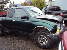 1999 TOYOTA TACOMA DELUXE MODEL XTRA CAB 3.4L MT 4X4 COLOR GREEN STK Z12238 