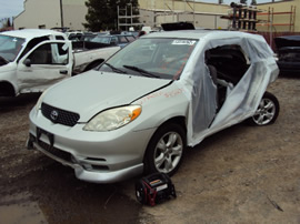 2003 TOYOTA MATRIX XR MODEL 1.8L AT FWD COLOR SILVER STK Z12239